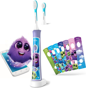 Детская электрическая зубная щетка Philips Sonicare HX6322/12, фиолетовый