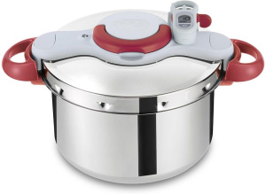 Скороварка Tefal Clipso Minut Perfect P4620733 6л с таймером и корзиной для пара