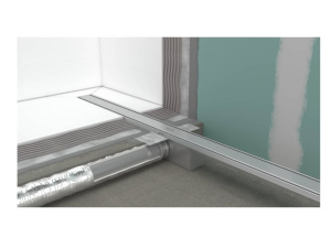 Комплект для душа для стандартного монтажа Hansgrohe RainDrain Compact 600 56174800, шлифованная нержавеющая сталь
