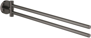 Двойной держатель полотенец Grohe Essentials 40371A01, графитовый