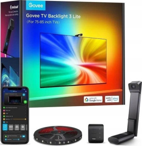 Подсветка для телевизора Govee TV Backlight 3 Lite H6099, RGBICW, Wi-Fi + Bluetooth, для ТВ 75–85 дюймов