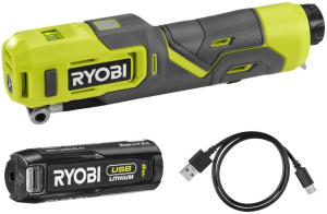 Аккумуляторный мини-компрессор RYOBI RI4-120G с АКБ и ЗУ