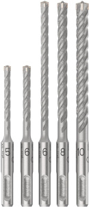Набор буров Bosch PRO SDS plus-5X 2608833910 5/6/6/8/10мм 5шт