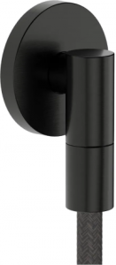Подключение шланга Hansgrohe FixFit Fine S с обратным клапаном, круглый 28882340, шлифованный черный хром