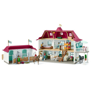 Большой конный двор с жилым домом и конюшней Schleich 42416