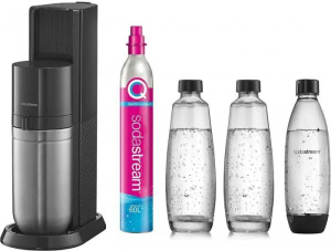 Комплект: Сифон Sodastream (Темно-серый) + 2 бутылки + С02 1016813490