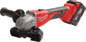 Аккумуляторная угловая шлифовальная машина Milwaukee M18 BLSAG125X-402X 4933492644 2х4,0 Ач в кейсе HD Box с АКБ и ЗУ