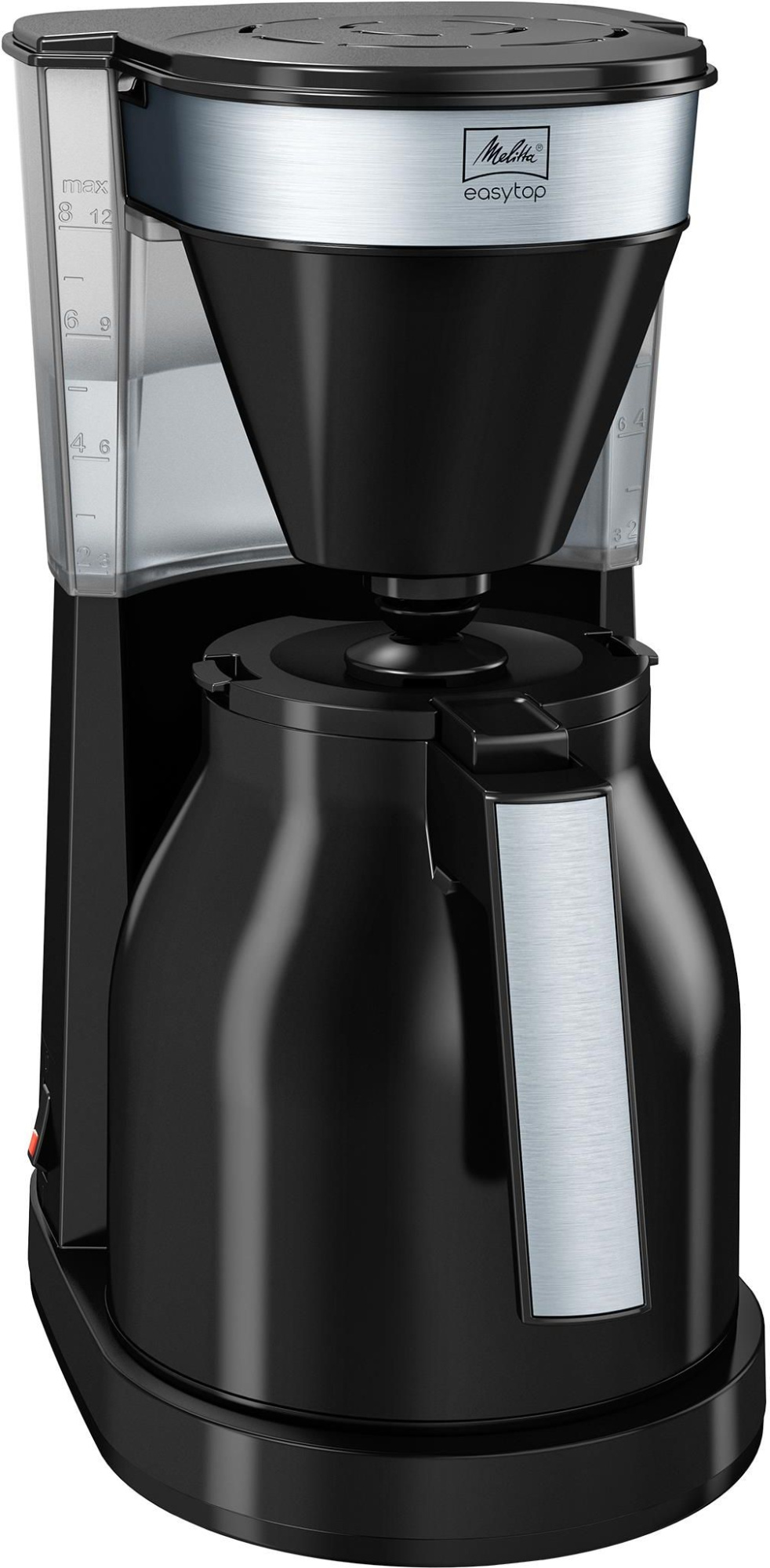 Капельная кофеварка Melitta Easy Top II Therm 1023-08, чёрно-серебристый