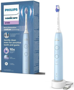 Электрическая щетка Philips Sonicare 6100 HX7406/01, синий