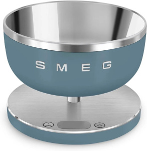 Цифровые кухонные весы Smeg KSC01SBMWW матовый голубой