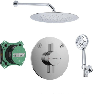 Душевой комплект Hansgrohe Talis E2 26464000 + 27413000 + 27593000 + 27453000 + 31645000 + 01800180, хром