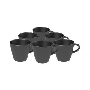 Набор кофейных чашек Villeroy & Boch Manufacture Rock 6 предметов 10-4239-6004