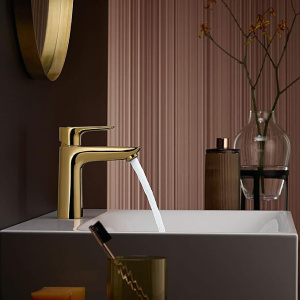 Смеситель для раковины Hansgrohe 71712990, полированное золото