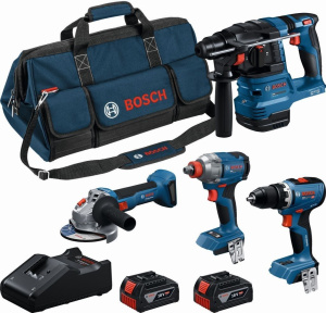 Набор электроинструментов Bosch GSR 18V-65 и GDX 18V-285 и GBH 18V-22 и GWS 18V-8 0615A500BK