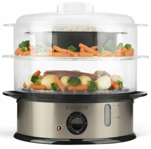 Пароварка BLACK+DECKER BXST800E черный