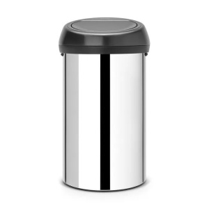 Мусорный бак Touch Bin 60л, полированная сталь, Brabantia, 402586