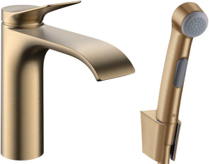 Смеситель для раковины Hansgrohe Vivenis 75210140, шлифованная бронза