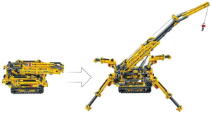 LEGO Technic 42097 Компактный гусеничный кран, 920 дет.