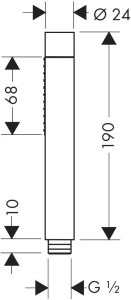 Душевая лейка Hansgrohe Axor Starck 28532310, бронза