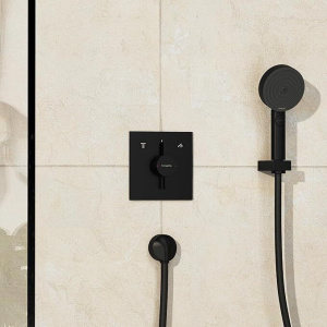 Смеситель для душа Hansgrohe Duoturn E 75417670, матовый черный