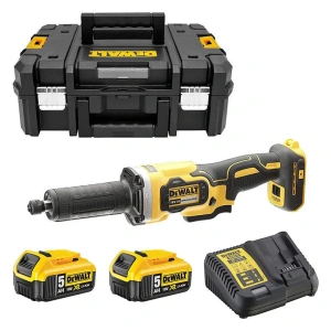 Аккумуляторная прямая шлифмашина DeWALT DCG426P2-QW с АКБ и ЗУ