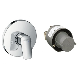 Смеситель для душа с термостатом скрытого монтажа с 1 отверстием Hansgrohe 71666000, хром