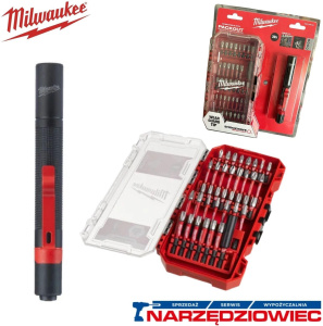 Набор ударных бит с фонарем Milwaukee Shockwave + IPL-LED 38 шт 4932498608