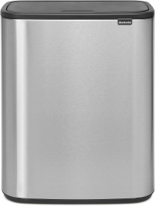 Мусорное ведро Brabantia Bo Touch Bin 223082 60л, матовая сталь