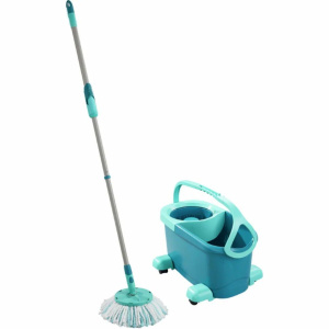 Набор для уборки Leifheit Clean Twist швабра и ведро с отжимом на колесиках (52102)