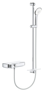 Термостатический смеситель для душа Grohe Grohtherm SmartControl с душевым гарнитуром 34721000, хром