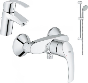 Душевой комплект Grohe Eurosmart 33265002+33555002+2759800E