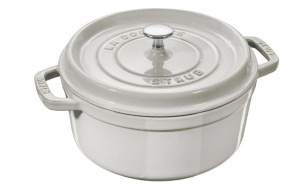 Чугунная кастрюля Staub La Cocotte 6,7 л, белая трюфель 405014140
