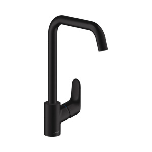 Кухонный смеситель Hansgrohe Focus E2 черный матовый 31820670
