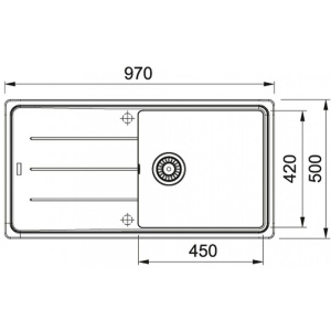 Кухонная раковина Franke Basis BFG 611-97 114.0494.758, кашемир