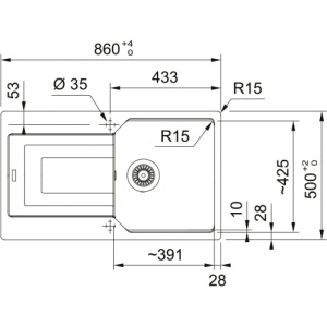 Кухонная раковина Franke Urban UBG 611-100 114.0633.179, матовый черный