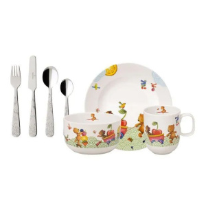 Набор детской посуды Villeroy & Boch Hungry as a Bear 7 предметов 14-8665-8430