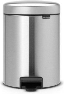 Мусорное ведро с педалью Brabantia NewIcon 280467, 2 × 2 л, матовая сталь