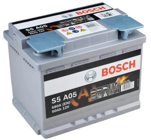 Автомобильный аккумулятор Bosch S5 A05 AGM 0092S5A050