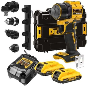 Аккумуляторная многофункциональная дрель-шуруповерт DeWALT DCD803D2T-QW, с АКБ и ЗУ