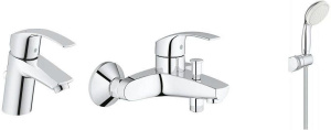 Душевой комплект Grohe Eurosmart 33265002+33300002+2760100E