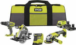 Набор аккумуляторных инструментов RYOBI RCK184O-242SZL 4 инструмента с 2 АКБ и ЗУ