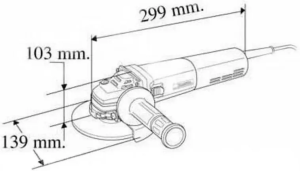 Угловая шлифовальная машина Makita 9565CVR 1400 Вт, защитный кожух и боковая рукоятка