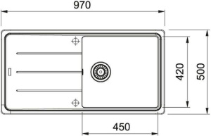Кухонная раковина Franke Basis BFG 611-97 114.0676.291, матовый черный