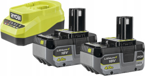 Комплект аккумуляторов и зарядного устройства RYOBI RC18120A-240X 2 АКБ RB1840X и ЗУ