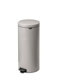 Мусорное ведро с педалью Brabantia NewIcon 254949, 30 л, мягкое серое