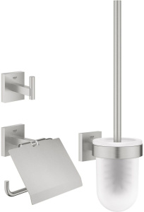 Набор аксессуаров для ванной Grohe Start Cube 41123DC0, нержавеющая сталь