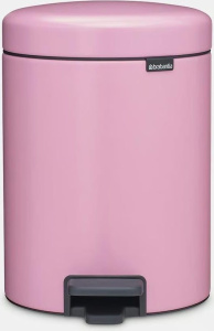 Мусорное ведро с педалью Brabantia NewIcon 255281 5л, сиренево-розовое