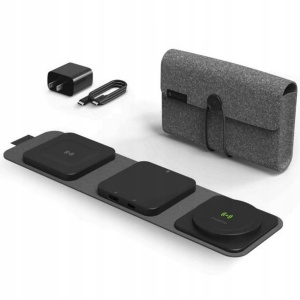 Дорожное зарядное устройство Mophie Snap+ 3-в-1 с MagSafe