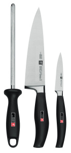 Набор из 2 ножей и точилки Zwilling Five Star 30114-000-0