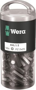 Набор бит Wera 851/1 PZ DIY 05072444001, PZ2, 100 шт.